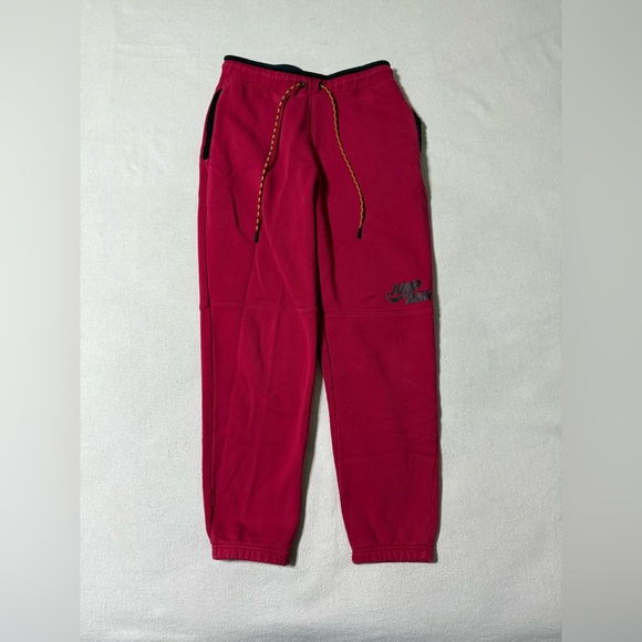 Nike Jordan Jumpman Fleece Jogger Pants Mystic Hibiscus Mens Medium DJ0260-652 - Picture 1 of 14